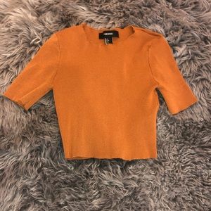 Forever 21 Mustard Crop Top